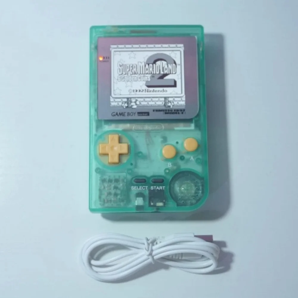 Glow in the Dark Game Boy Pocket Light (MGB-001) w/ 36 Color Backlit IPS Screen